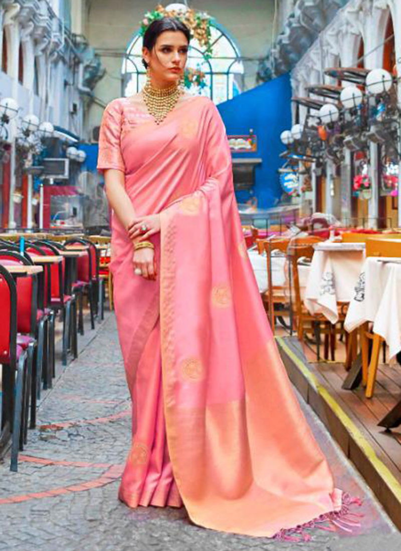 Kainora Silk Handloom Weaving Designer Party Wear Sarees Collection 111001-111006